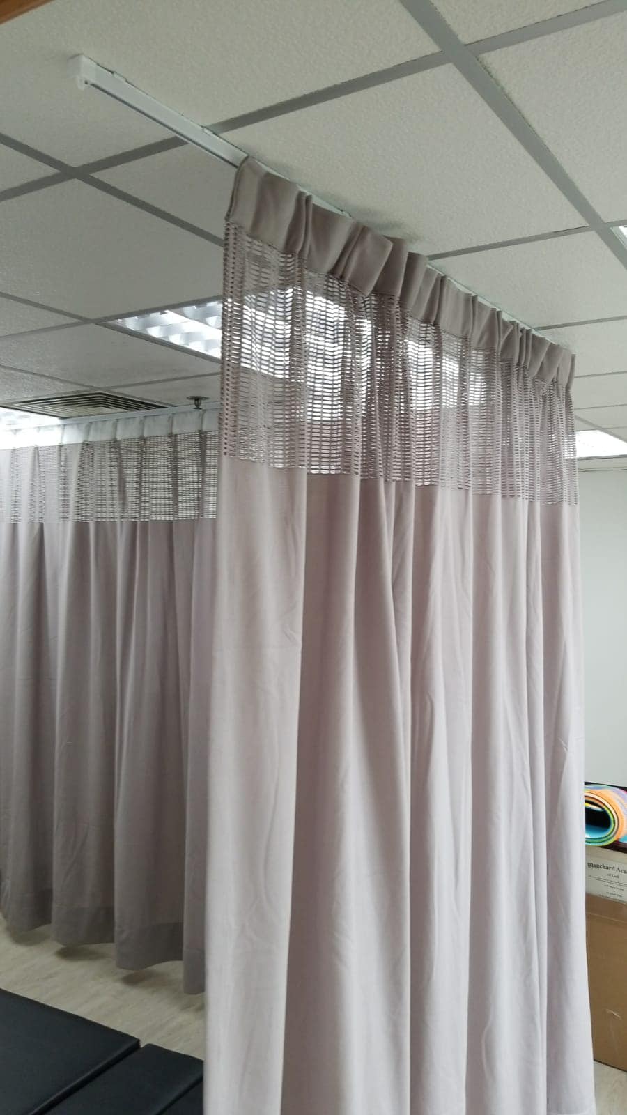 Elegant white curtains